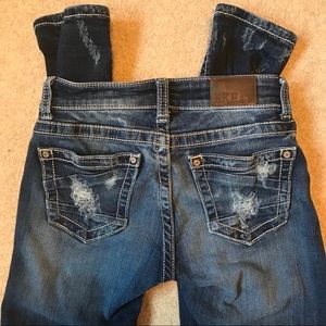 BKE destroyed skinny jeans size 23